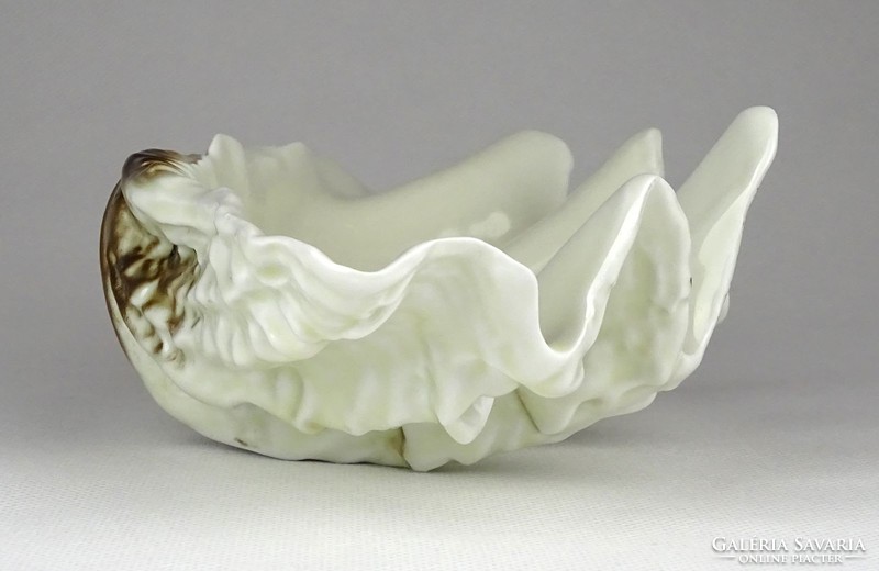1E989 Jelzett Hollóházi porcelán kagyló 20 cm