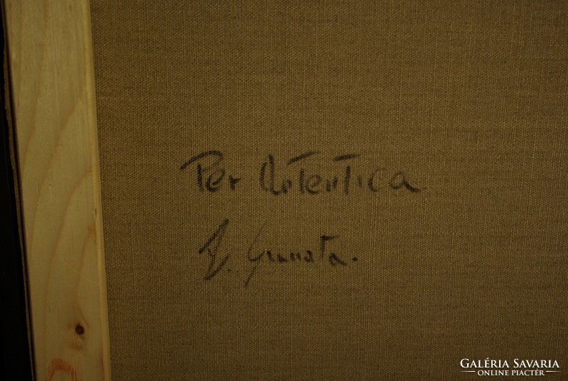 Alessandro Granata "Tenerezze,, Érzékenység című olajfestménye eladó!
