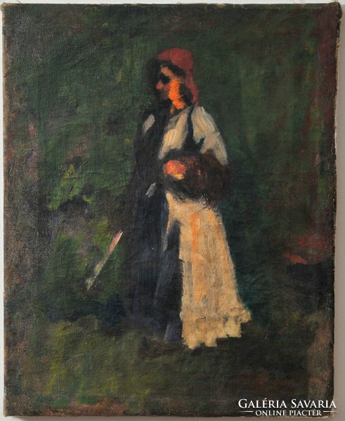 Koszta Józsefnek tulajdonítva(1861-1949) Vidéki asszony