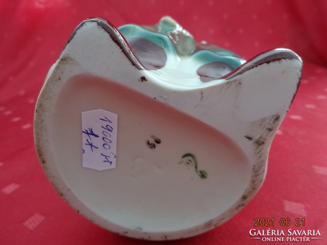 Orosz porcelán figura, kézzel festett pálinkás palack, magassága 25 cm. Vanneki!