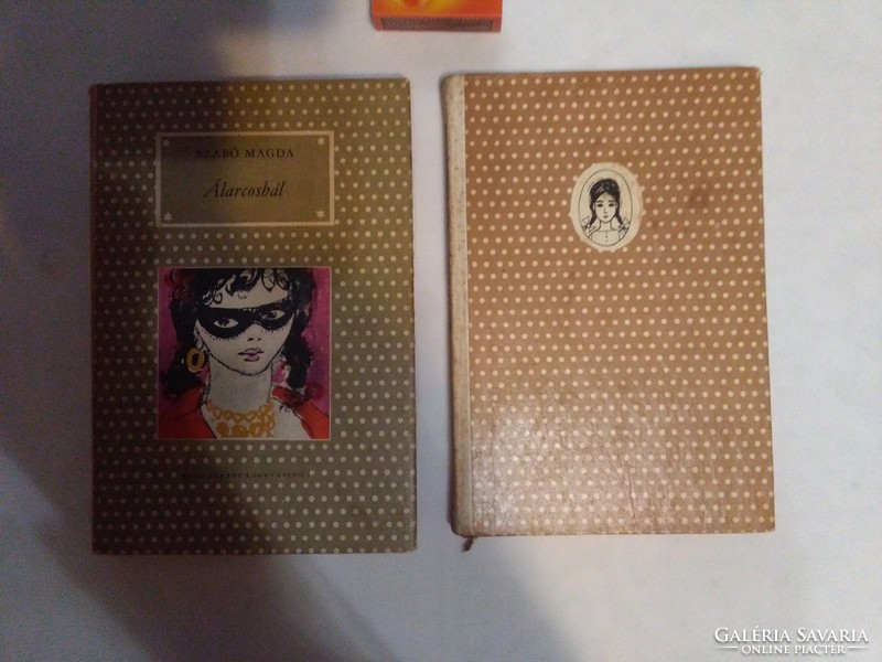 Two retro polka dot books together - masquerade, in the last pew - 1974, 1978
