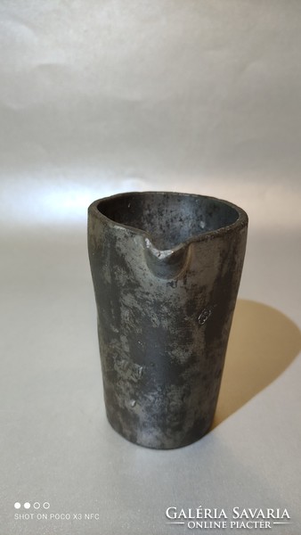Antique pewter pouring measuring cup marked Vienna 1911