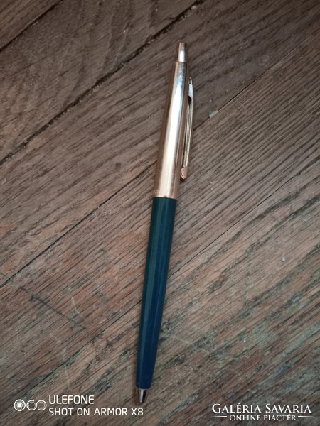 Fenghua dark green-gold ballpoint pen from the 1980s