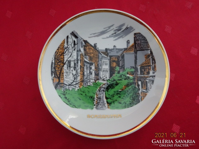 Hollóház porcelain wall plate - small plate, diameter 15 cm. He has!