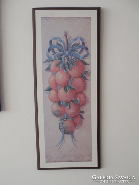 Mediterranean style wall picture with oranges