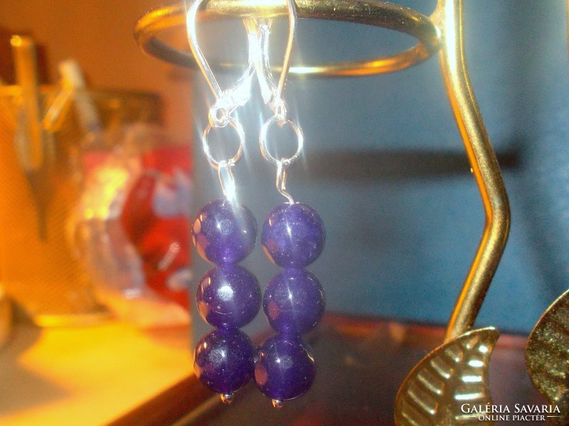 Lapis lazuli pearl earrings