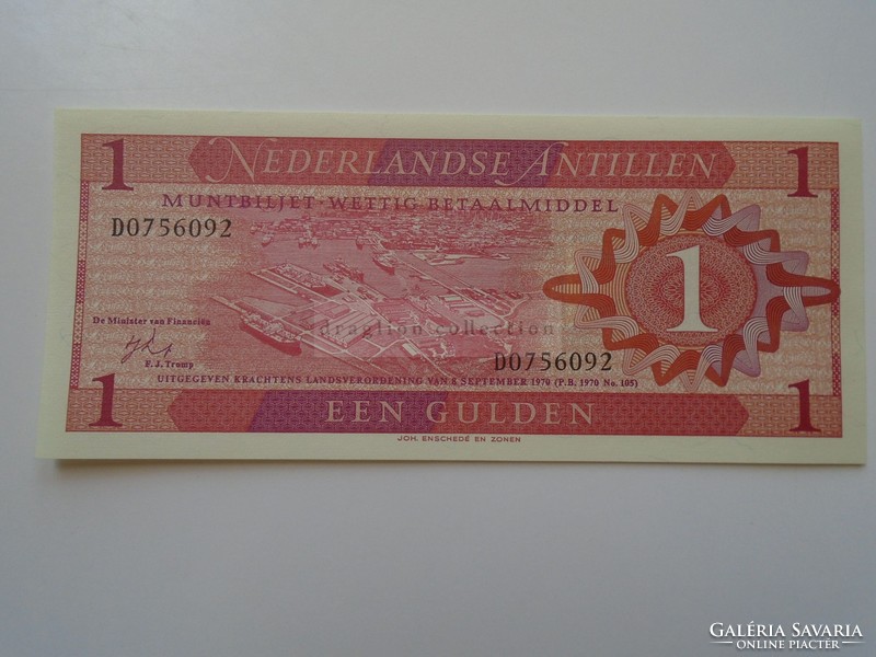 AV831  Bankjegy  Holland Antillák  1 gulden 1970  UNC