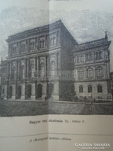 G2021.169 Budapesti épületek I -1894  nyomat  Pallas Lexikon