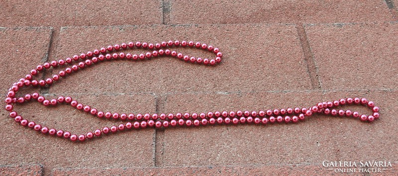Burgundy string of pearls