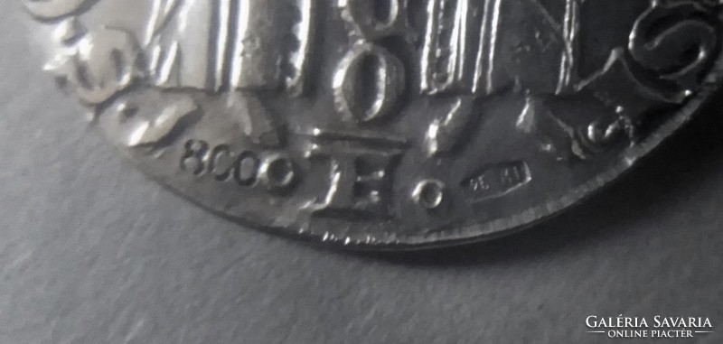 800-as ezüst 2 grosso, Milánó 1312-13, Alberti & C. utánveret 1950-60