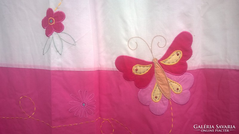 Applied fabulous butterfly nursery curtain