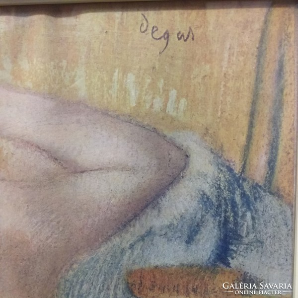 Edgar Degas Fésülködő Nő Reprodukció Múzeumi Nyomat, Festmény,Kép.
