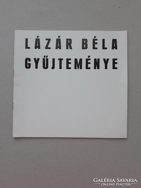 Béla Lázár collection - catalog