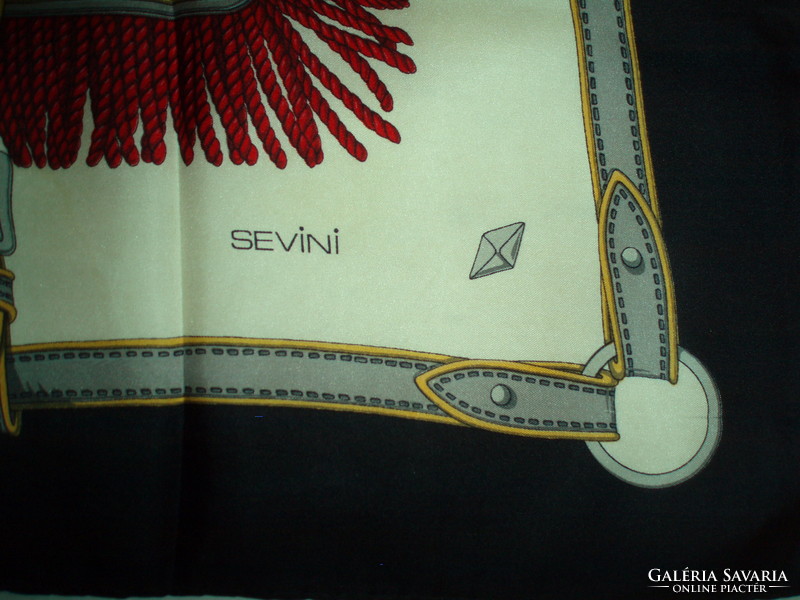 Vintage francia selyemkendő SEVINI