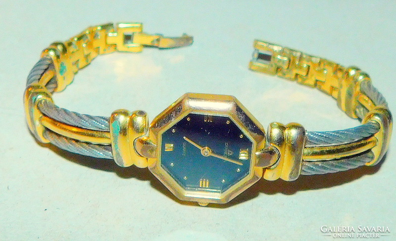 Egyedi Dugena Svájci Sorszámozott Vintage Ékszeróra- Dúsan Aranyozva