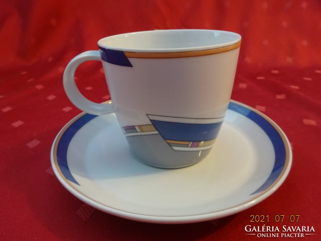 Thomas German porcelain coffee cup + placemat. He has!