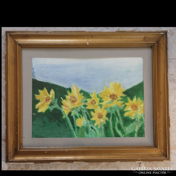 Painter of Szentendre: sunflowers