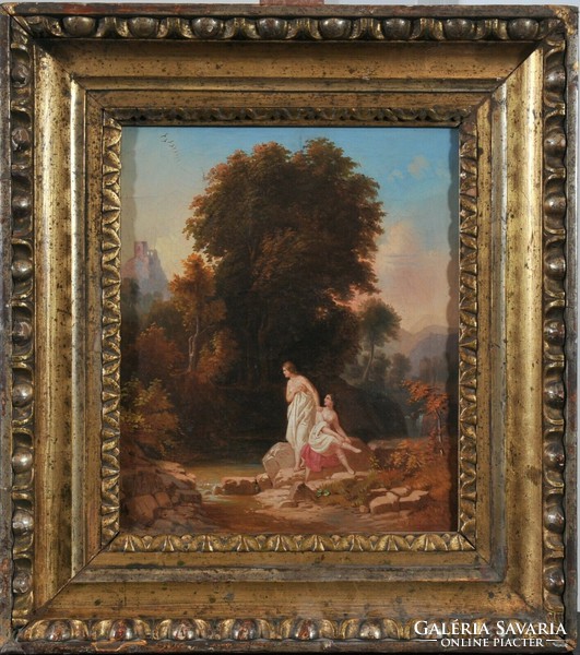 19. századi Antik Klasszicista mitológiai festmény