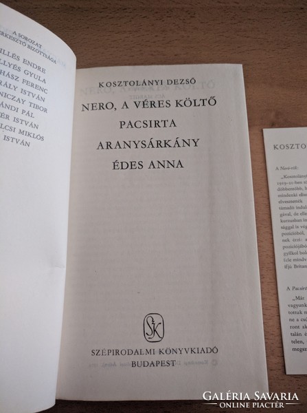 Kosztolányi Dezső: Nero, a véres költő/Pacsirta/Aranysárkány/Édes Anna