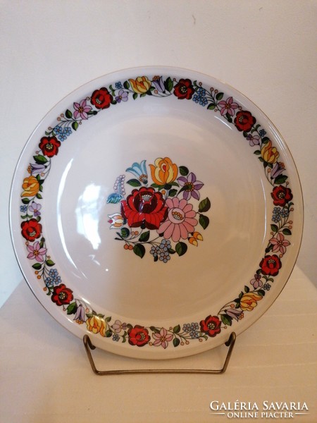 Kalocsai porcelán fali tányér