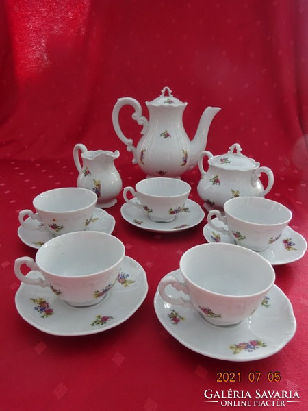 Zsolnay porcelain, coffee set for five people. He has!