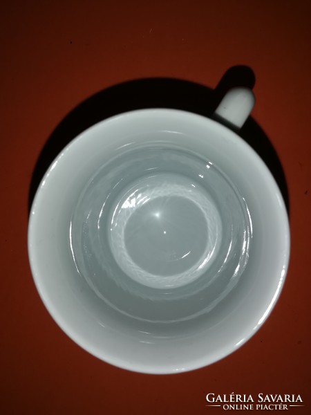 Retró hófehér Zsolnay csésze, bögre 418.