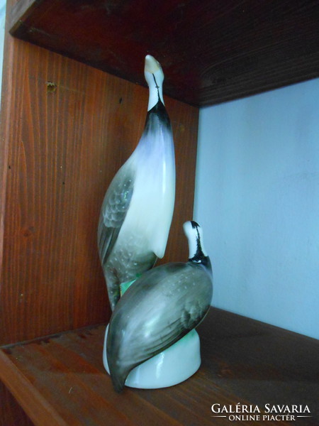 Hollóházi kézzel festett madár pár