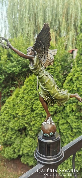 Szabadság arkangyal - bronz szobor műalkotás