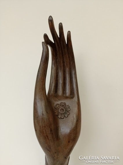 Antik buddha buddhista nagy bronz kéz 2 darab