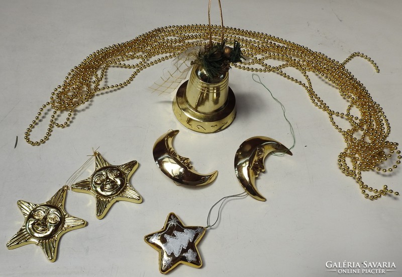 Arany színű vegyes karácsonyfadísz kollekció - Karácsonyfadísz gyűjteményből