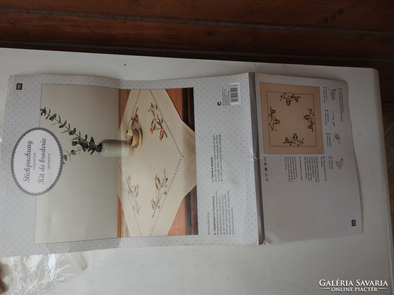 Stickpackung vorgezeichnet Kit de broderie _ Origi hímző készlet Baglyos kendő