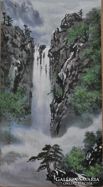20.századi Koreai akvarell festmény