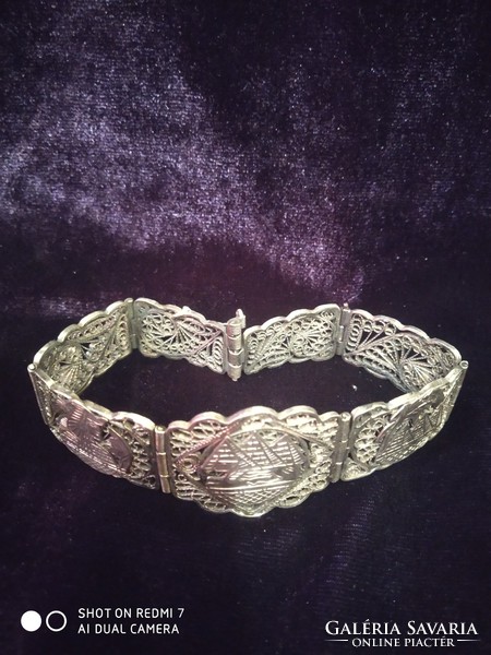Antique silver 800 Egyptian women's bracelet