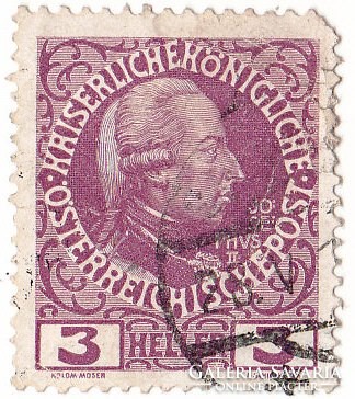 Ausztria forgalmi bélyeg 1908