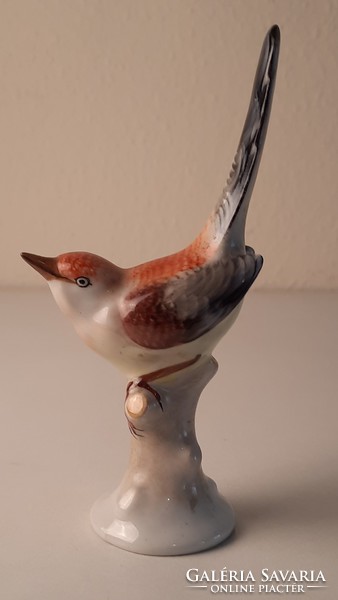 Drasche madár, porcelán szobor