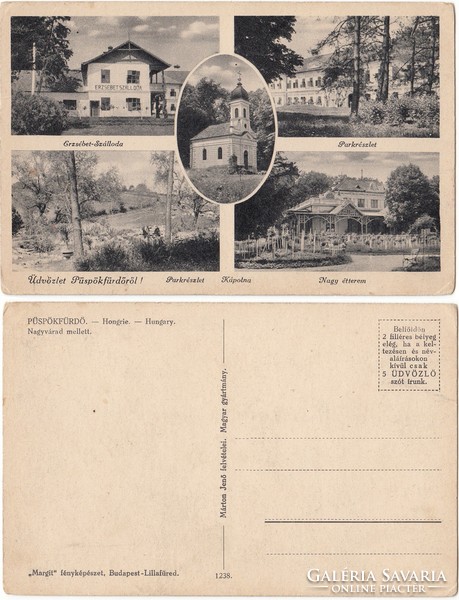 Románia Püspökfürdő részletek kb1930 RK Magyar elcsatolt területek