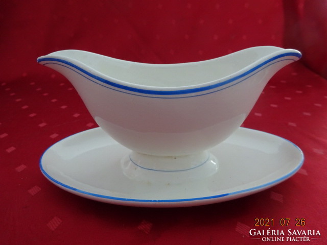 Granite porcelain, sauce bowl with blue border, length 22 cm. There are! Nice ones