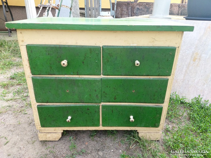 Old retro small furniture with drawers