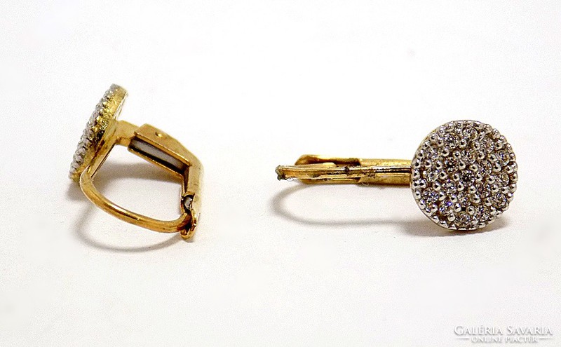 Stone gold children's earrings (zal-au58429)