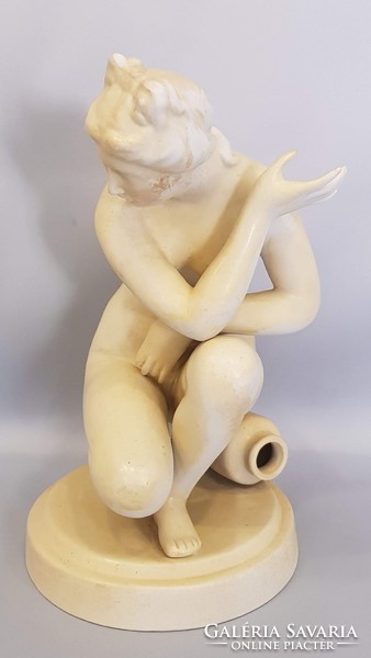 Ceramic sculpture, female nude