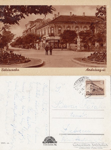Békéscsaba Andrássy út 1952 RK Magyar Hungary