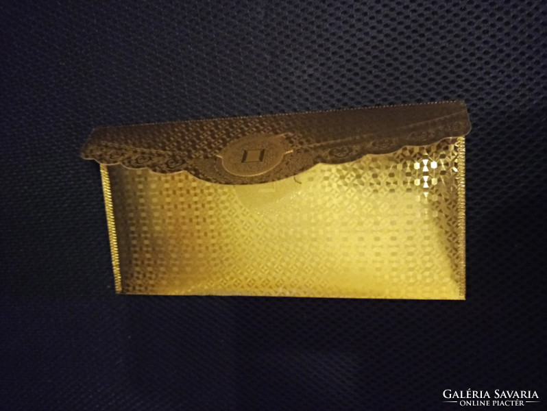 24 carat gold-plated banknote holder, 2 types