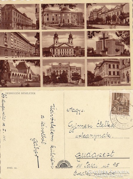 Debrecen részletek 1943 RK Magyar Hungary