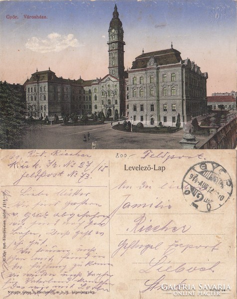 Győr Városháza 1914 RK Magyar Hungary