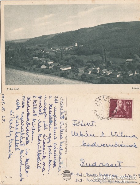Kárász látképe 1948 RK Magyar Hungary