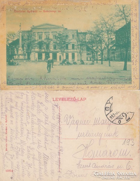 Győr Széchenyi tér 1913 RK Magyar Hungary