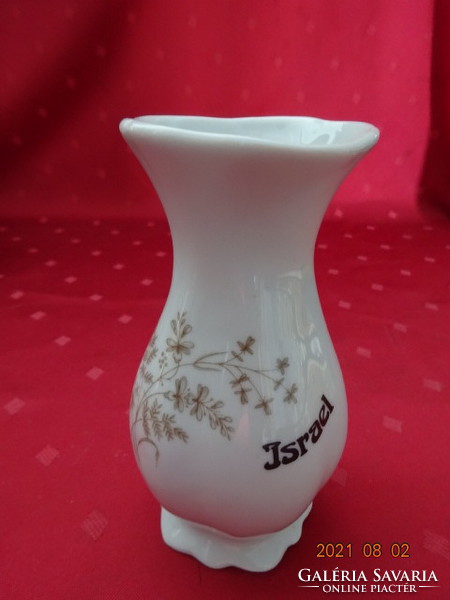 Israeli porcelain, vase with a brown pattern, with the inscription Israel, height 14 cm. He has!