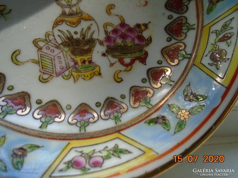 Jingdezhen kézzel festett aranyozott kínai díszes tálka