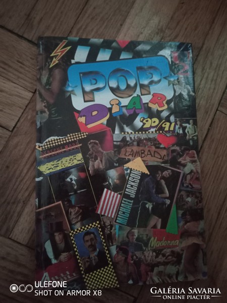 Pop Diar 1990-91-es pop határidő napló szlovák nyelvű