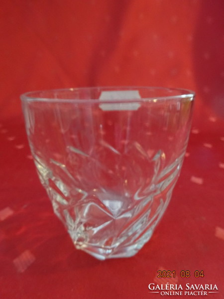Glass cup, height 7 cm, diameter 7 cm. He has!